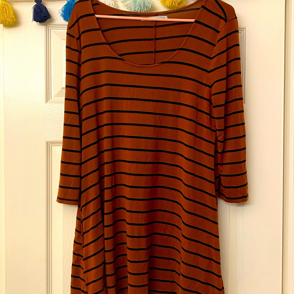 Striped long tee